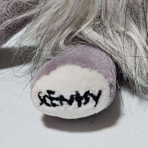 Scentsy Buddy Purple Furry Monster 7 Inch Clip On Plush Stuffed Animal Toy - Picture 4 of 7